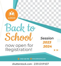 	
Back to school admission university college institute students return template instagram posts