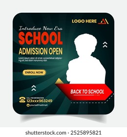 Back to school Advanced Social Media Post Design Layout