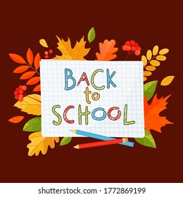 De vuelta a la escuela. Banner publicitario