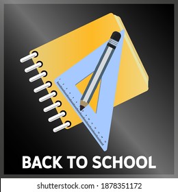 back to school again icon or logo for the item