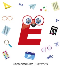 back to school alphabet E
