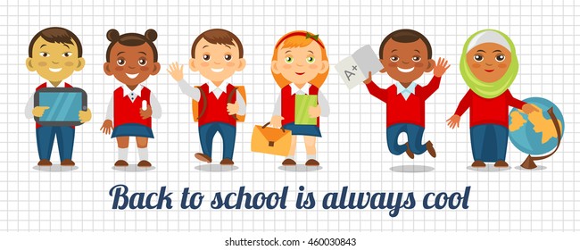 Back to school is always cool. Education Background.