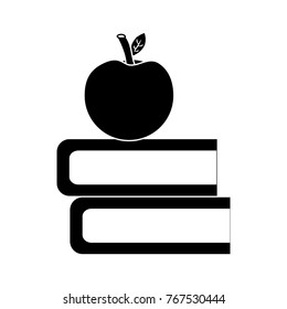 back to school apple and book