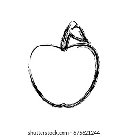back to school apple symbol icon