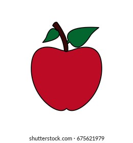 back to school apple symbol icon