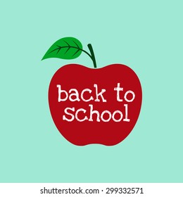 Back To School Apple, Vector Illustration