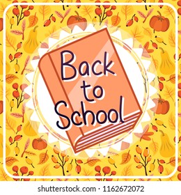Back to school autumn background
