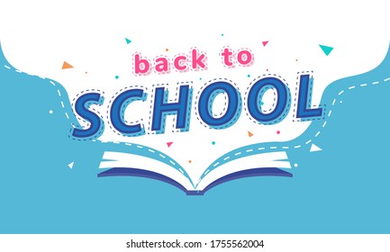 Back to School Background with Book