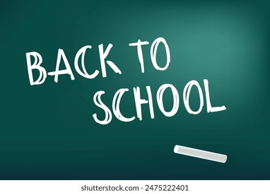 Back to school background with chalk, blackboard.