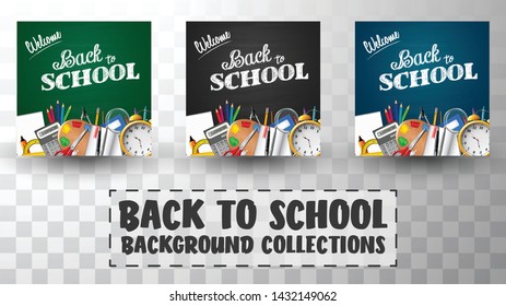 Back to school background collections