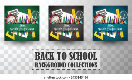 Back to school background collections