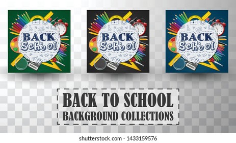 Back to school background collections