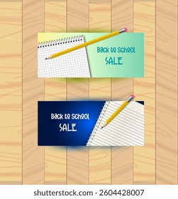 Back to school background with colorful pencils