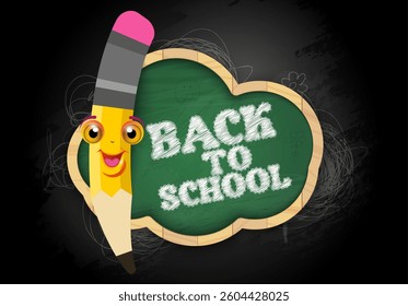 Back to school background with colorful pencils