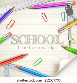 back to school background concept. Vector illustration design