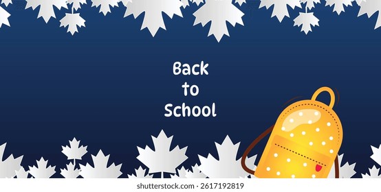 Back to School Background with Copy Space.