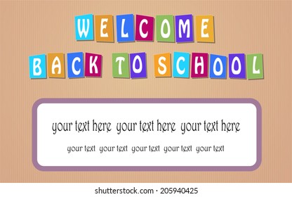 Back to School Background Created in Vector.