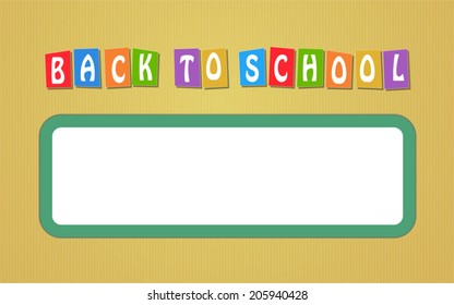 Back to School Background Created in Vector.
