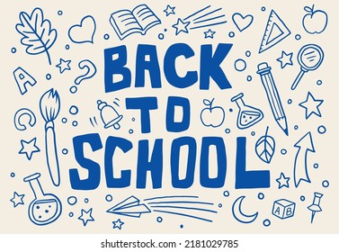 Volver a la escuela fondo y diseño de dibujos