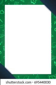 Back to School background. Education banner. Vector illustration