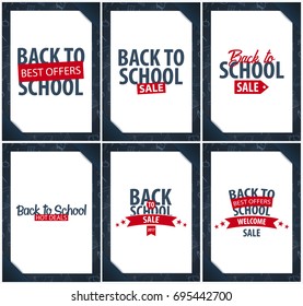 Back to School background. Education banner. Vector illustration