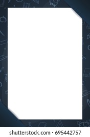 Back to School background. Education banner. Vector illustration