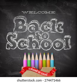 Back to school background. EPS 10 vector file included