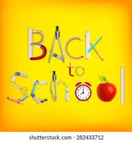 Back to school background. EPS 10 vector file included
