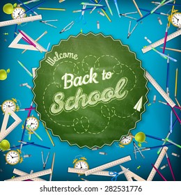 Back to school background. EPS 10 vector file included