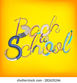 Back to school background. EPS 10 vector file included