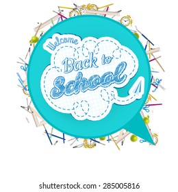 Back to school background. EPS 10 vector file included