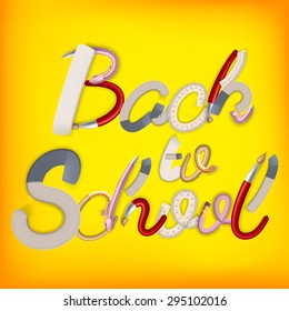 Back to school background. EPS 10 vector file included