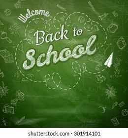 Back to school background. EPS 10 vector file included