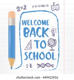 Back to School background. EPS 10 vector file included