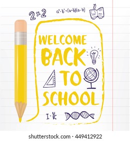 Back to School background. EPS 10 vector file included