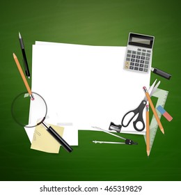 Back to School background. EPS 10 vector file
