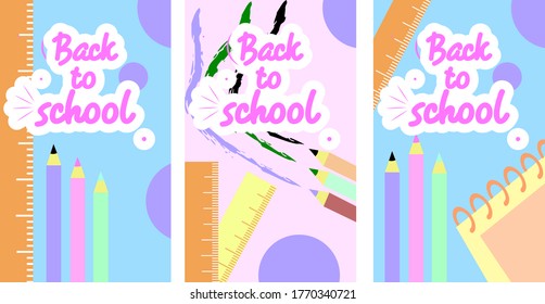 back to school background good look for your banner and poster.