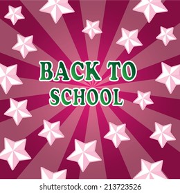 Back to School background with headline, eps10 vector illustration