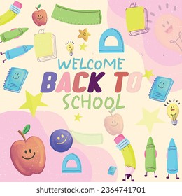 Back To School Background Illustration