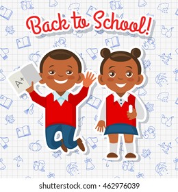 Back to school background for online learning, education, training.