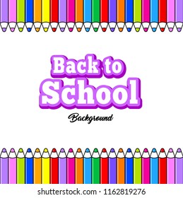 Back to school background pencils