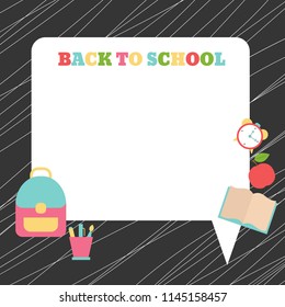 Back to school. Background with place for your text.