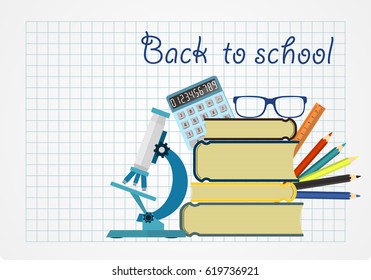 Back to school. Background with place for your text.