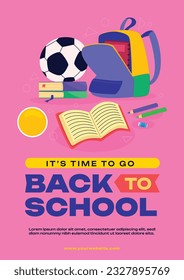 back to school background. back to school season. Vector illustration. poster, banner, flyer. sale banner. stationery background. school season start. school beginning concept. schools accessories.