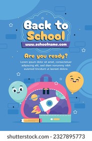 back to school background. back to school season. Vector illustration. poster, banner, flyer. sale banner. stationery background. school season start. school beginning concept. schools accessories.