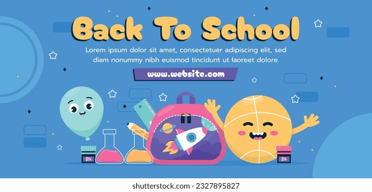 back to school background. back to school season. Vector illustration. poster, banner, flyer. sale banner. stationery background. school season start. school beginning concept. schools accessories.