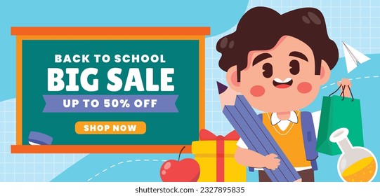 back to school background. back to school season. Vector illustration. poster, banner, flyer. sale banner. stationery background. school season start. school beginning concept. schools accessories.