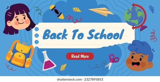 back to school background. back to school season. Vector illustration. poster, banner, flyer. sale banner. stationery background. school season start. school beginning concept. schools accessories.