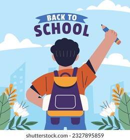 back to school background. back to school season. Vector illustration. poster, banner, flyer. sale banner. stationery background. school season start. school beginning concept. schools accessories.