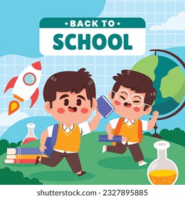 back to school background. back to school season. Vector illustration. poster, banner, flyer. sale banner. stationery background. school season start. school beginning concept. schools accessories.